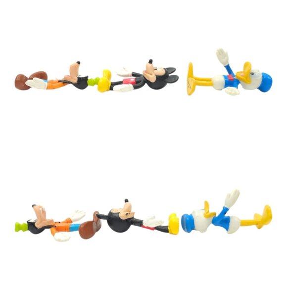 Walt Disney World Kellogg Mickey Mouse Goofy Donald Bendy Vintage 90s Toy Lot - Picture 3 of 8